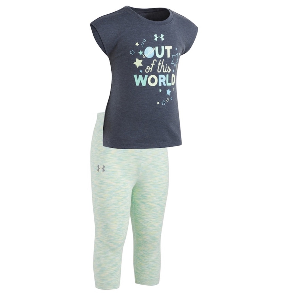 UNDER ARMOUR 3T “OUT OF THIS WORLD” TEE & …